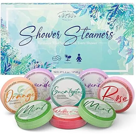 8-ct HFHO Aromatherapy Shower Steamers (Tranquil Floral Style)