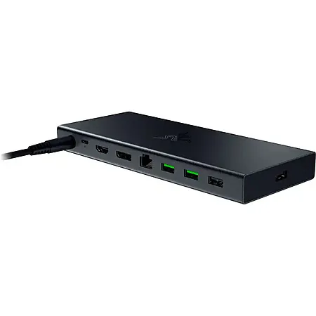 Razer 14-Port USB 4 Dock Station: USB-C, HDMI, DP, Dual Monitor & More (Black)