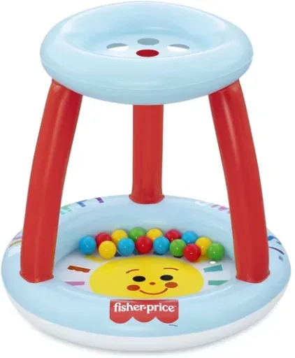 Fisher-Price Lil Sunshine Inflatable Ball Pit w/ 15x Play Balls