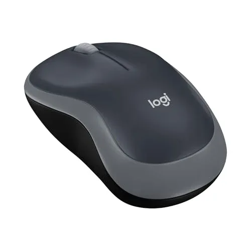 Logitech M185 Compact Ambidextrous 2.4 GHz Wireless Mouse - Swift Grey