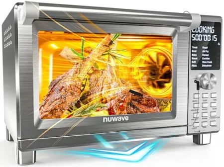 Nuwave Bravo XL Pro 1800W Air Fryer Toaster Oven w/ Grill Combo