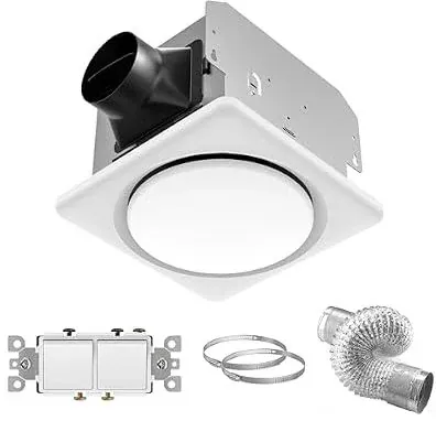 FWASTT UL Bathroom Exhaust Fan with Light