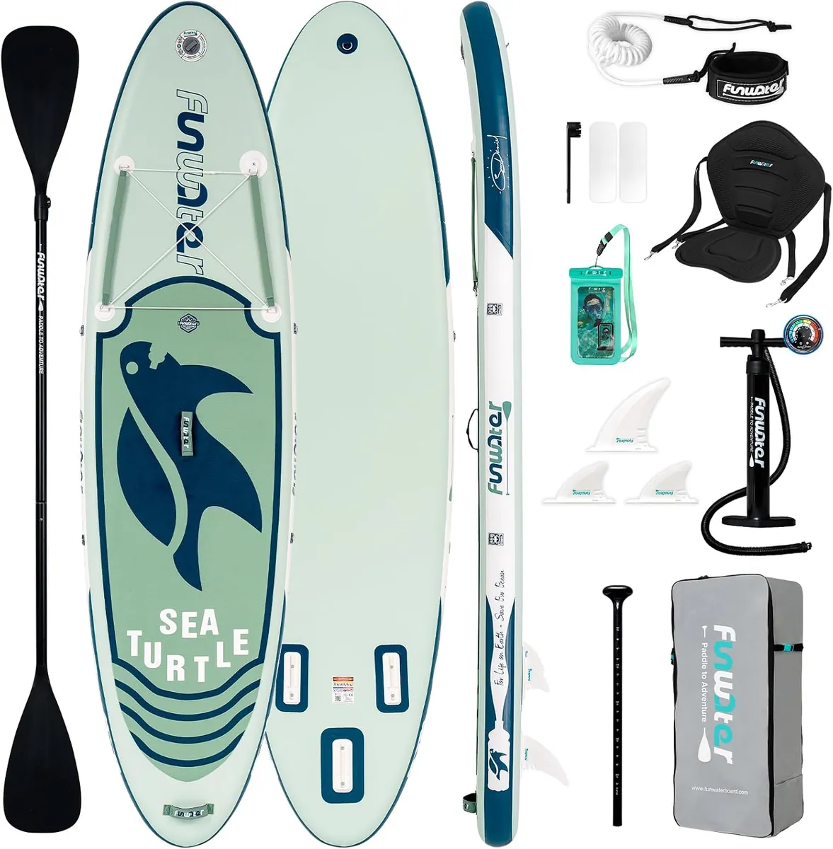FunWater Inflatable Stand Up Paddle Board w/ Accessories