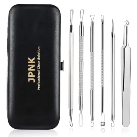 6-Piece JPNK Blackhead Remover / Comedone Extractor Acne Removal Kit
