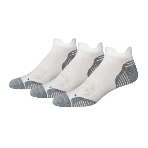 Amazon Essentials Men's Cushioned Low Cut Tab Running Socks 3-Pack