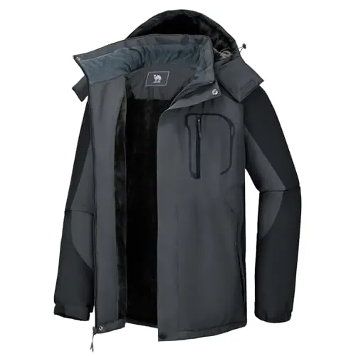 CAMEL CROWN Men’s Ski Snow Jacket Waterproof