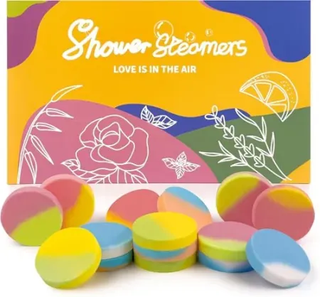 15-Piece leoce Natural Organic Shower Bombs with Essential Oils
