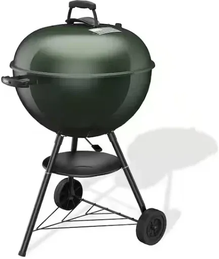 LIMITED STOCK: Weber Original Kettle 22 in. Charcoal Grill American Flag in Green