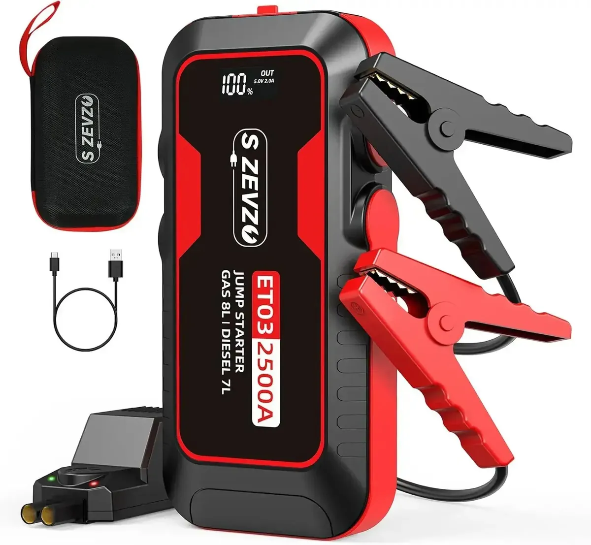 Car Jump Starter 2500A ET03 Battery Pack by S Zevzo