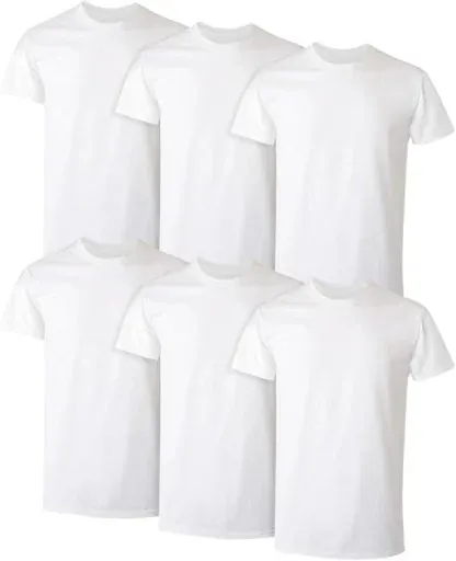 Hanes Men's Undershirt 6-Pack, White