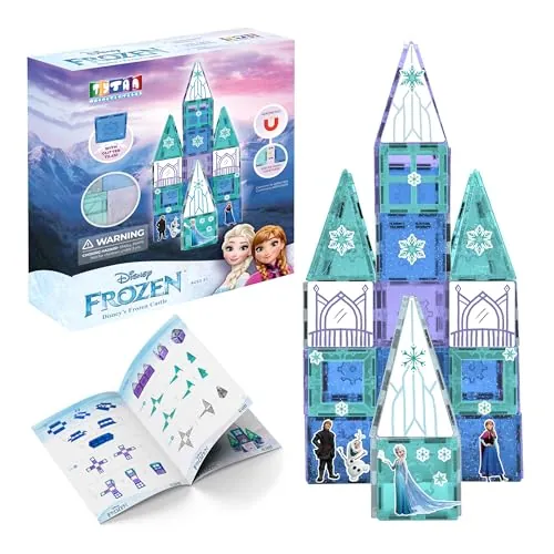 Tytan Disney Frozen Magnetic Tiles Princess Castle Building Set 68-Piece