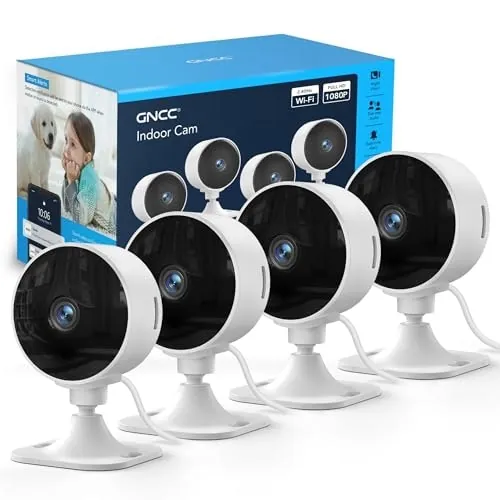 GNCC 1080p Indoor Security Camera 4-Pack