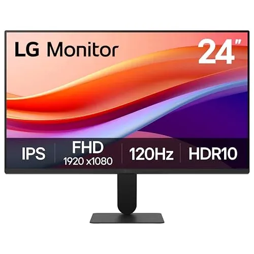 LG 24U411A-B 24-inch Full HD (1920 x 1080) IPS Computer Monitor, 120Hz