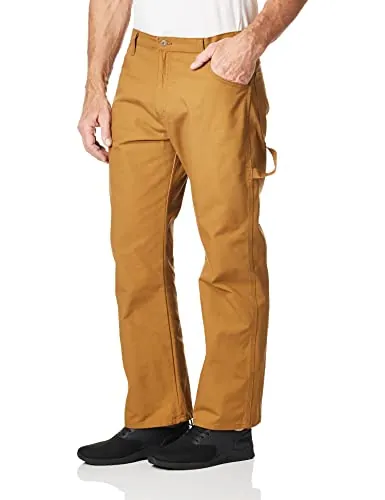 Dickies Men's Relaxed Straight Fit Lightweight Duck Carpenter Jean Brown Duck 34W x 34L