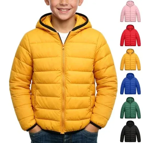 Lightweight Puffer Jacket with Hood
