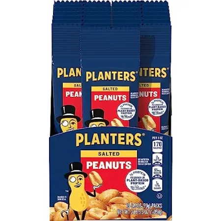15-Pack 2.5oz Planters Salted Peanuts