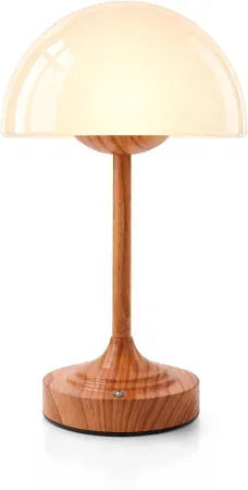 UMEXUS 11.8" Modern Small Cordless Table Lamp w/ Rechargeable Battery