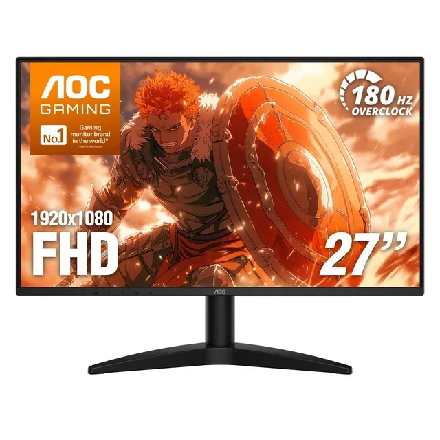 AOC G27MC36N 27" IPS Panel, LCD, 1080p, G-Sync Compatible, 180hz Gaming Monitor