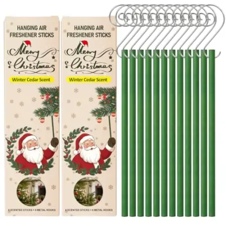 12-Count SCENTORINI Winter Cedar Hanging Scented Christmas Tree Sticks