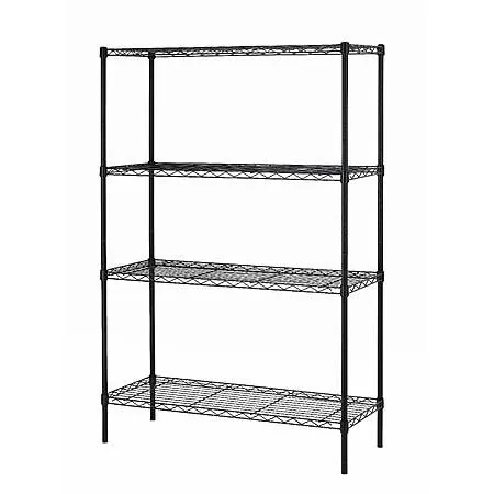 BestOffice 4-Shelf Adjustable Metal Wire Storage Rack (54"x36"x14")