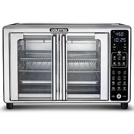 Gourmia 24L French Door 6-Slice Digital Toaster Oven Air Fryer
