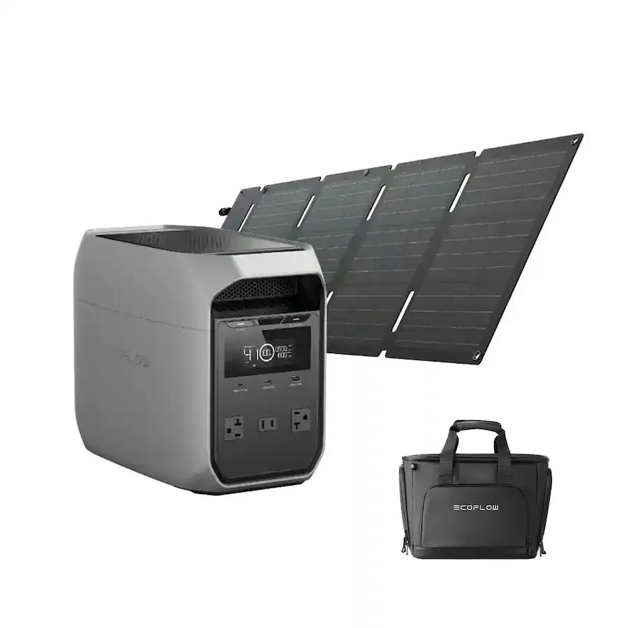 EcoFlow Delta 3 Classic 1024Wh Portable Power Station w/ 45W Solar Panel