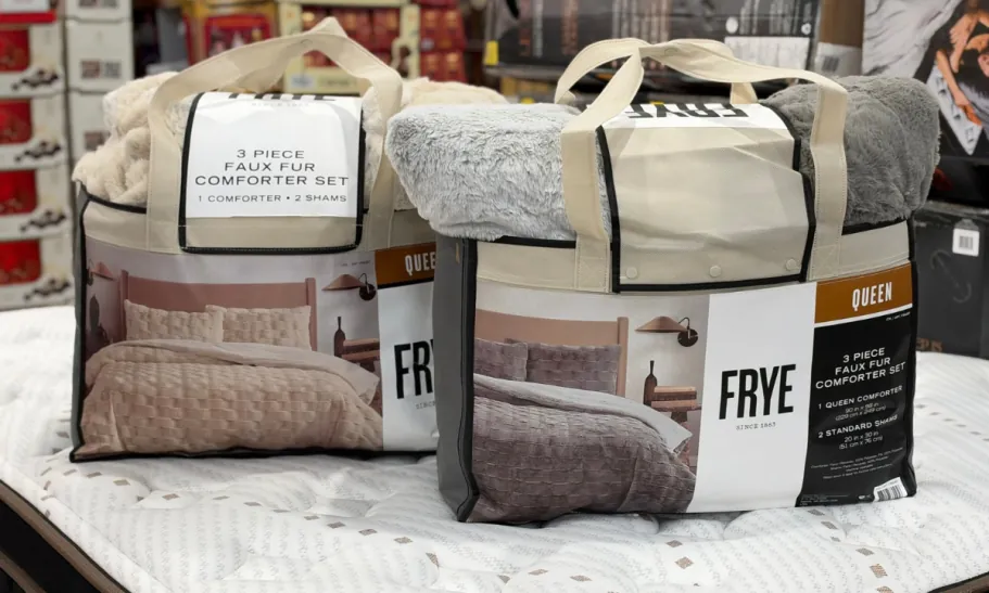 Frye 3-Piece Faux Fur Comforter Set