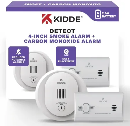 Kidde 4" Smoke Detector & Carbon Monoxide Value Pack (Open Box)