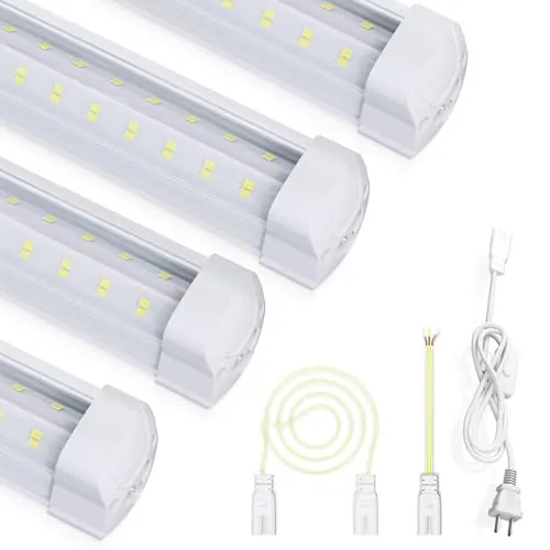 4' 4-Pack Super Bright LED Shop Lights 9600LM
