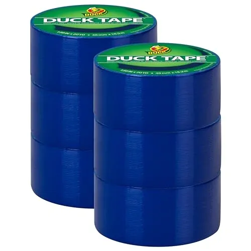 6-Pack 20-Yard Duck Color Duct Tape (Blue)