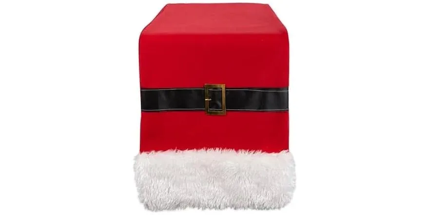 DII Christmas Table Runner 14x72 Red Santa Claus
