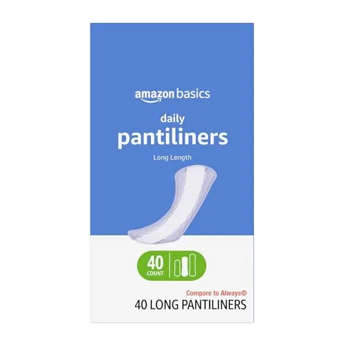 Amazon Basics Pantiliners 40-Count – Long Length