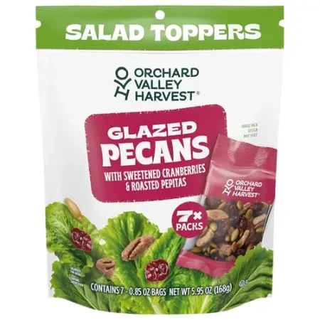 7-Pack Orchard Valley Harvest Salad Toppers Glazed Pecans