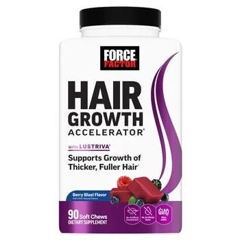 Force Factor Hair Growth Accelerator 90-Count Soft Chews