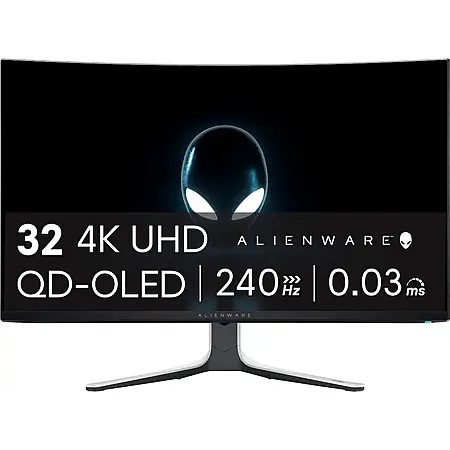 32" Alienware AW3225QF 4K 240Hz Curved QD-OLED Gaming Monitor