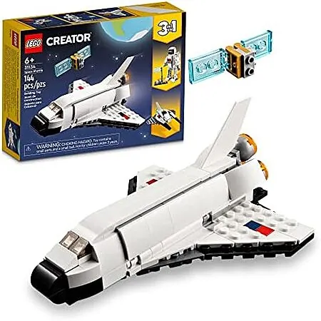 144-pc LEGO Creator 3 in 1 Space Shuttle Building Kit (31134)