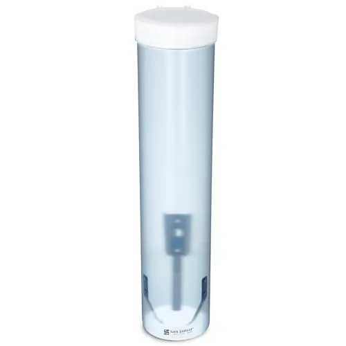 San Jamar 16" Pull-Type Cup Dispenser for 4-10 oz Flat/Cone