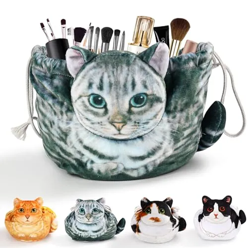 Cat Shaped Makeup Bag