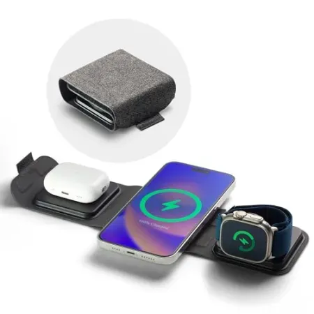mophie 3-in-1 Portable Travel Charger w/ 15W MagSafe Wireless Charging