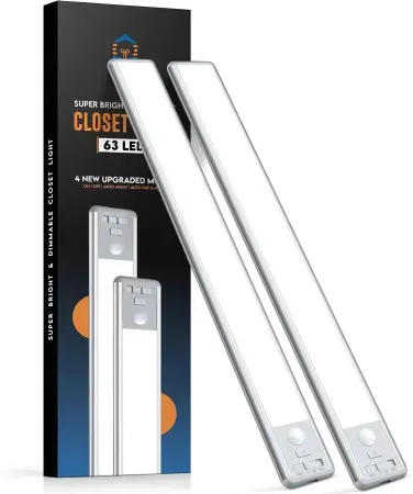 2-Pack 14.8" BLS Rechargeable Under Cabinet Motion Sensor Lights