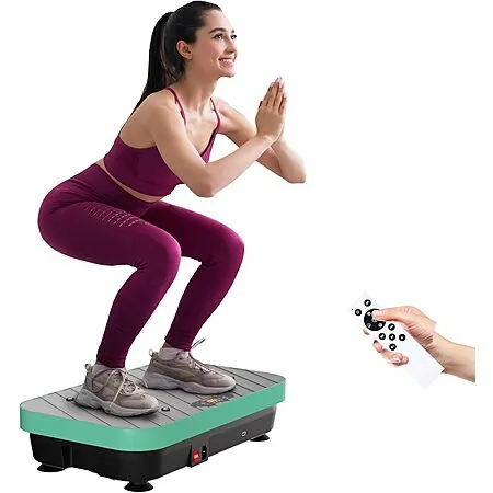 TISSCARE Vibration Plate Exercise Machine w/ 4 Preset Programs & 99 Speed Levels