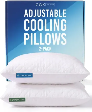 2-Pack CGK Queen Adjustable Cooling Pillows