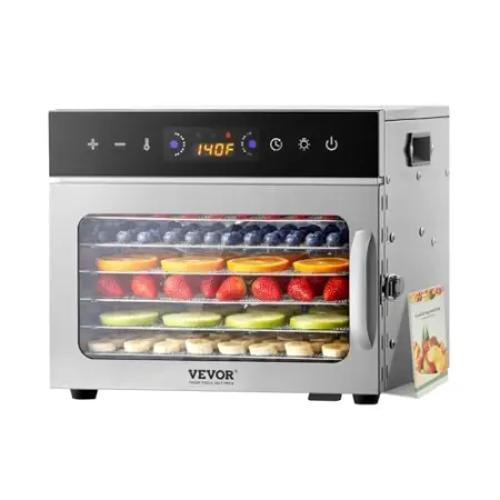 VEVOR 400W Food Dehydrator w/ 6 Trays