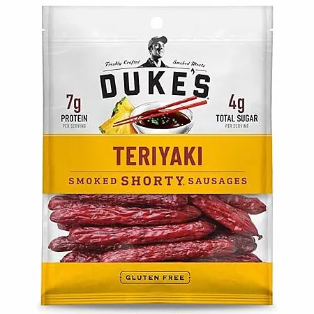 5-Oz Duke's Teriyaki Pork Smoked Shorty Sausages