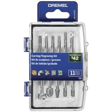 11-Piece Dremel Carving & Engraving Rotary Tool Accessories Kit