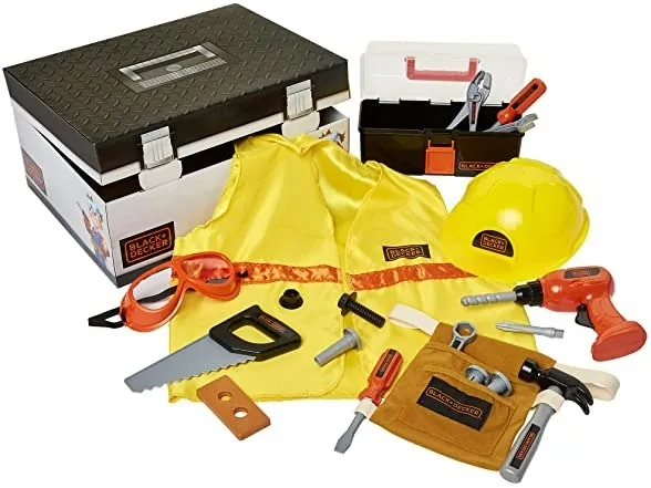 Black+Decker 22-Piece Construction Dress-Up Trunk