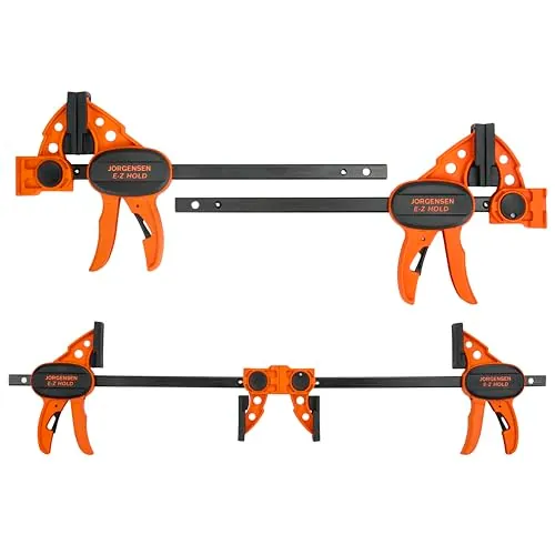 Jorgensen 6" Bar Clamps for Woodworking 4-Pack