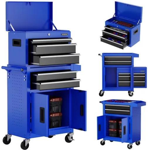 WORKPRO 20" 5-Drawer Rolling Tool Chest w/ Sliding Drawer & Removable Organizer