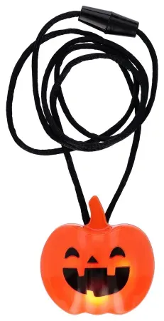 Way To Celebrate Light-Up Blinking Pumpkin Necklace