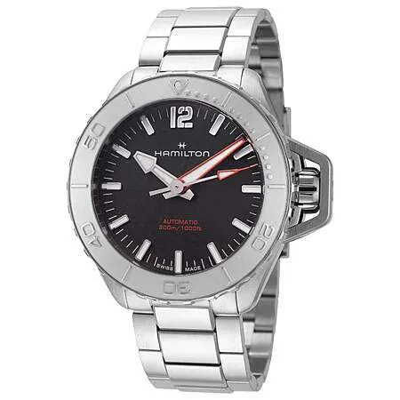 Hamilton Khaki Navy Frogman Black Dial Men's Automatic Watch (Various)